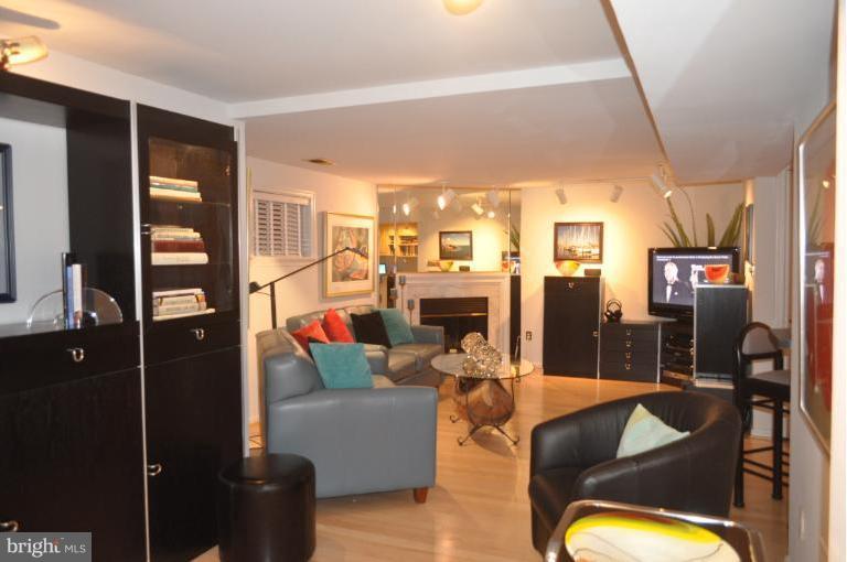 1550 Deer Point Way Reston, VA 20194 - Photo 17 of 30 a living room with furniture or outdoor view and a fireplace
