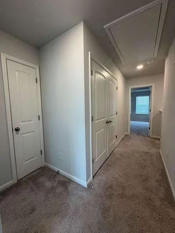 a view of a large white building