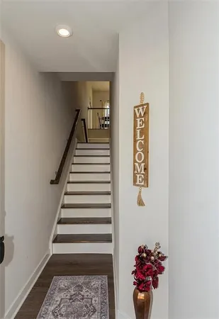 a view of entryway with stairs