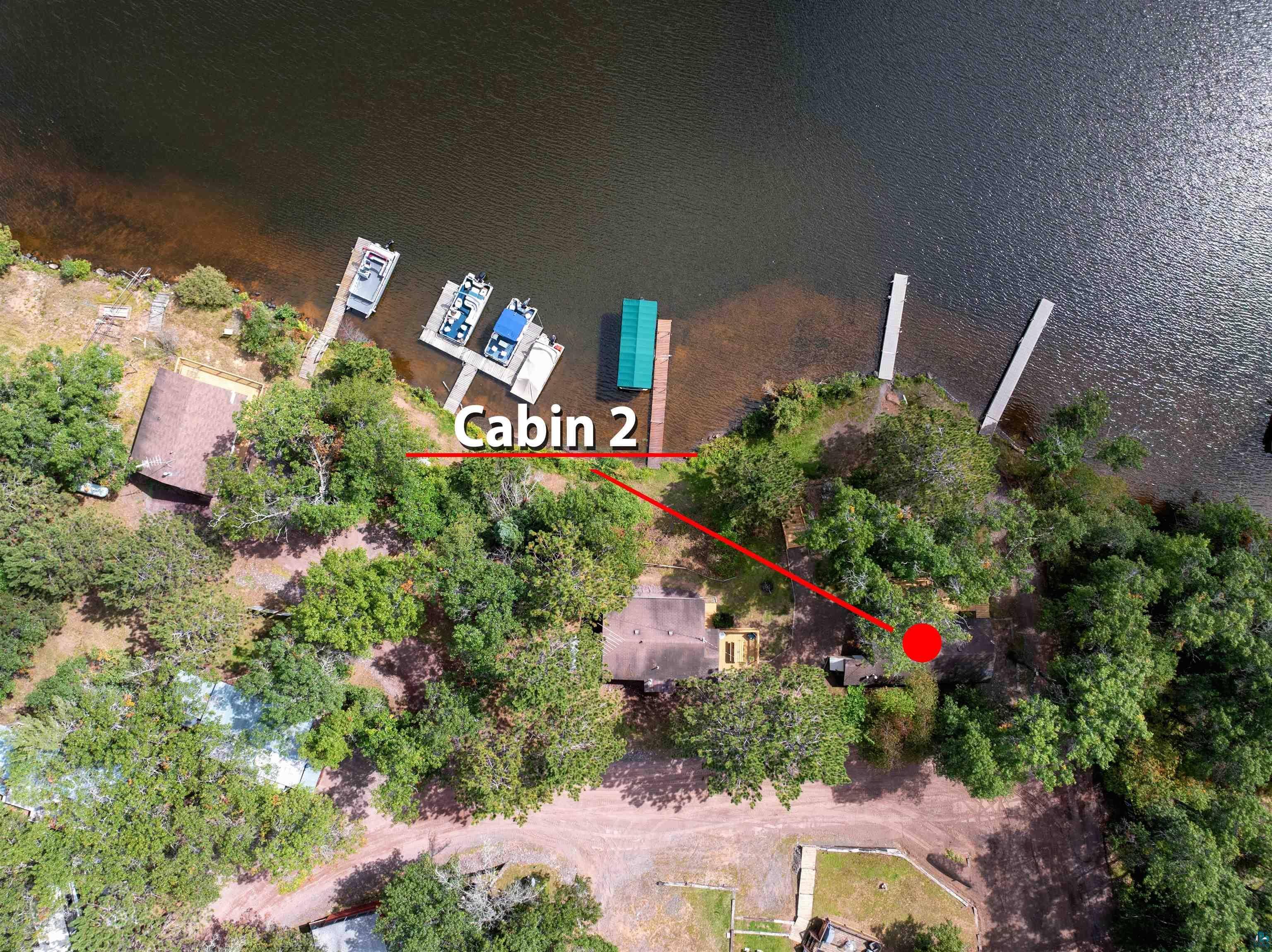 6833 View Point Lodge Road, Unit 13 Gordon, WI 54838 - Photo 28 of 32 Bird's eye view