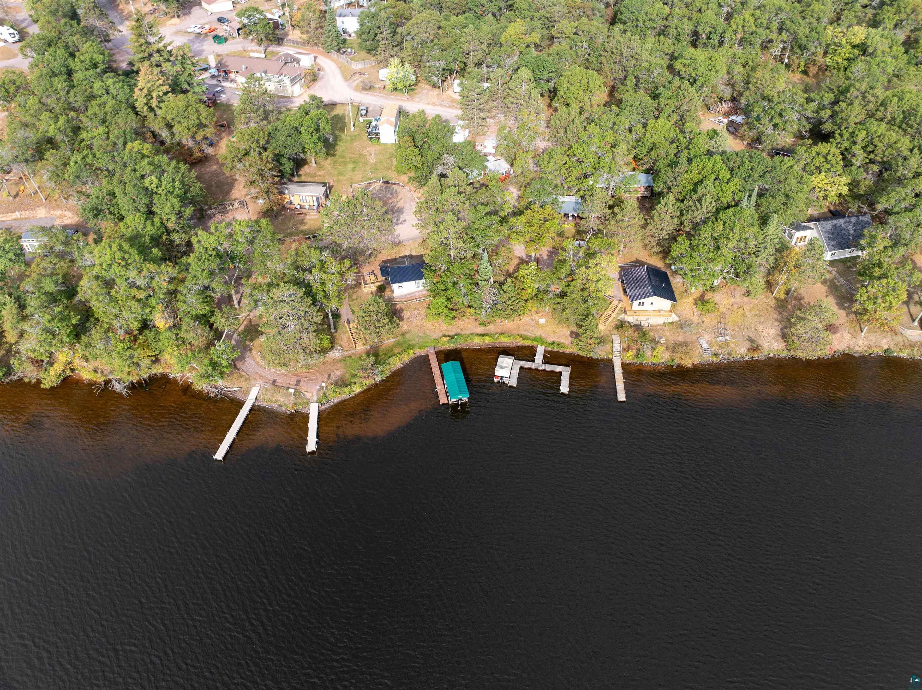 6833 View Point Lodge Road, Unit 13 Gordon, WI 54838 - Photo 29 of 32 Aerial view of a large body of water