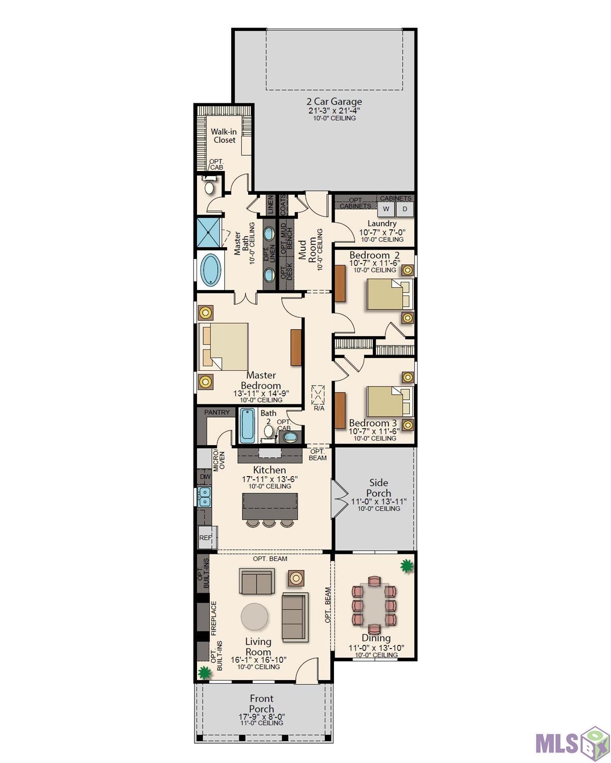 14301 Spalding Way Baton Rouge, LA 70817 - Photo 11 of 11 Dayton - Floorplan