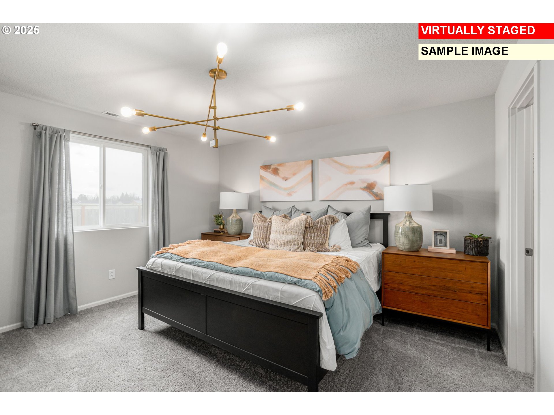 2961 Quail Avenue Gervais, OR 97026 - Photo 13 of 19 a bedroom with a bed a dresser and a window