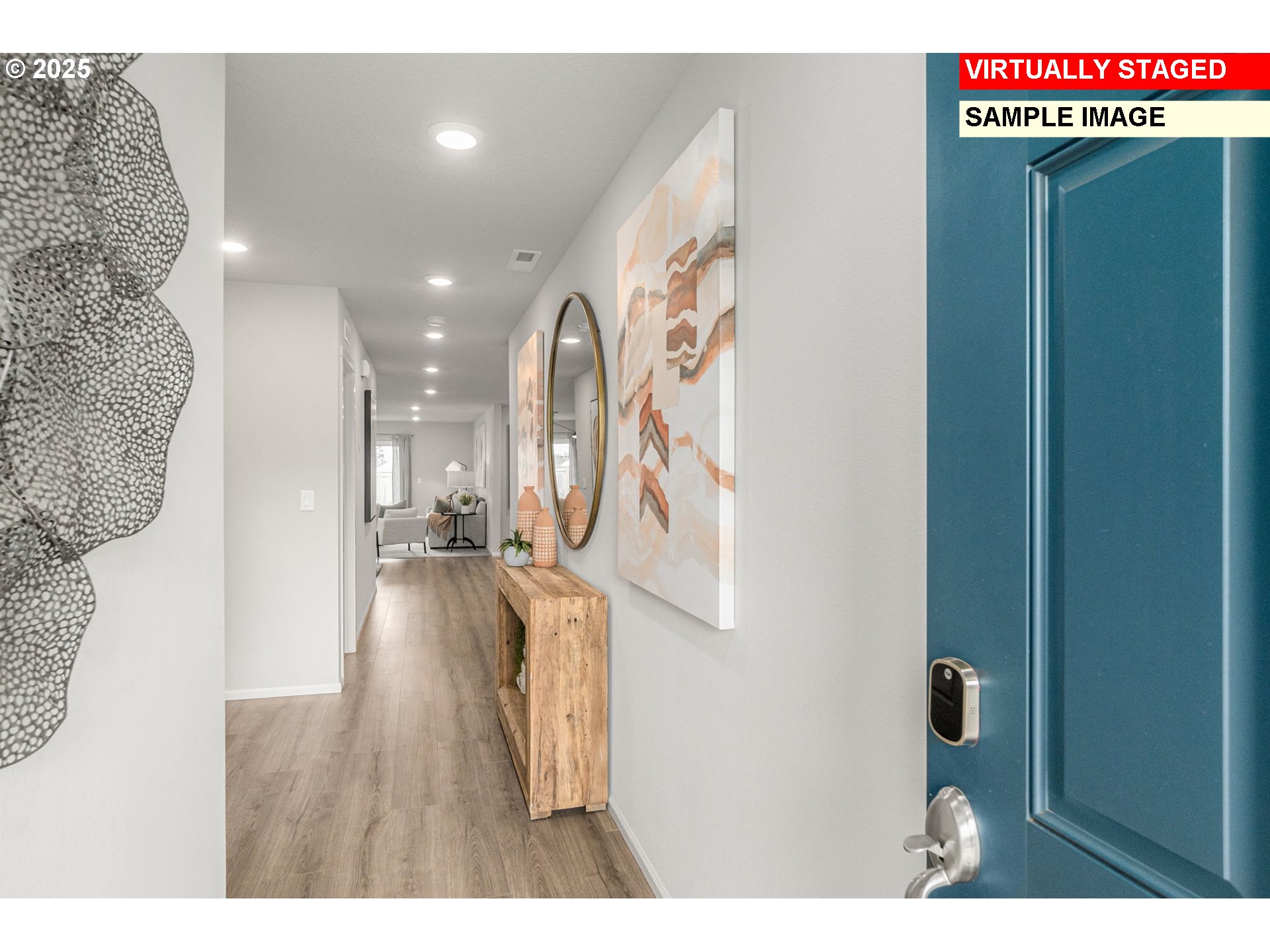 2961 Quail Avenue Gervais, OR 97026 - Photo 4 of 19 a view of a hallway with wooden floor
