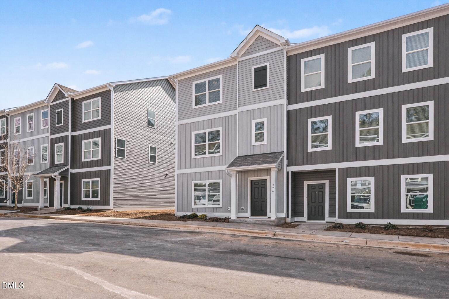 a front view of a building