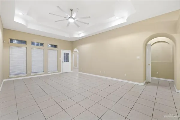 a view of an empty room