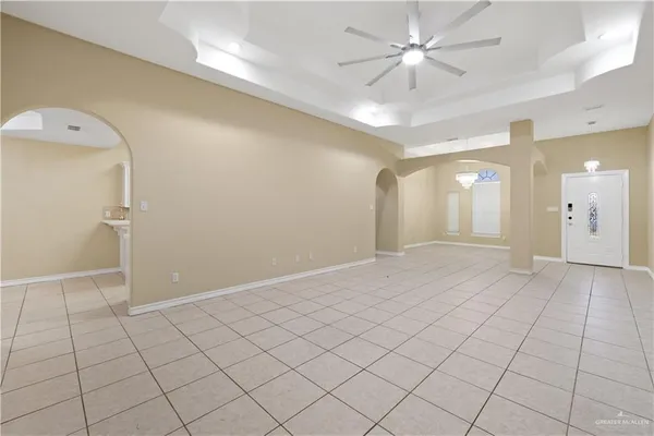 a view of an empty room