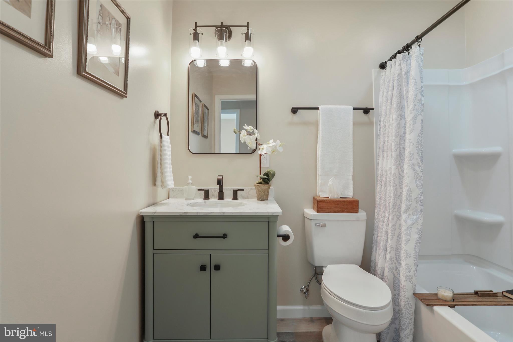 1517 Kendrick Ford Road Front Royal, VA 22630 - Photo 23 of 39 a bathroom with a toilet a sink and mirror