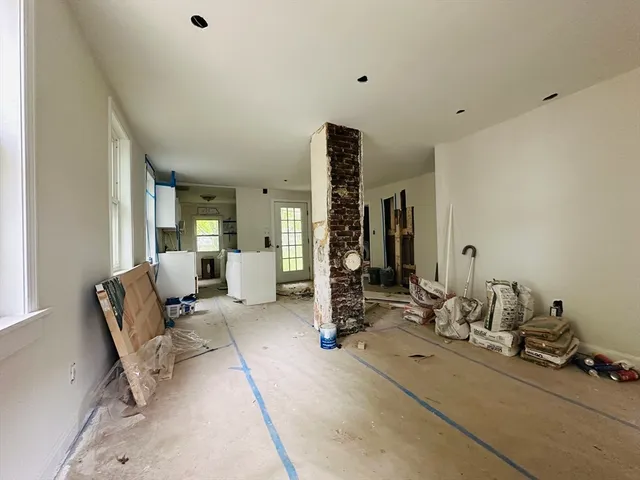 a very nice looking room with a large window