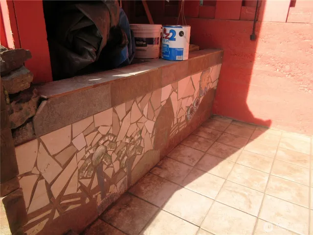 a view of city and mountain