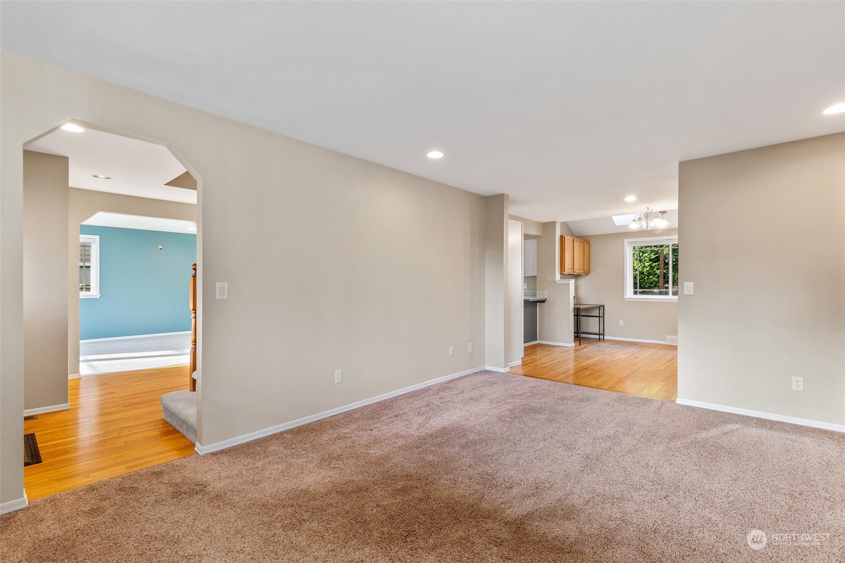 2517 Walnut Loop Northwest Olympia, WA 98502 - Photo 21 of 38 a view of a livingroom with wooden floor and a bathroom