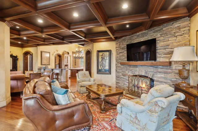 a view of a balcony with chairs
