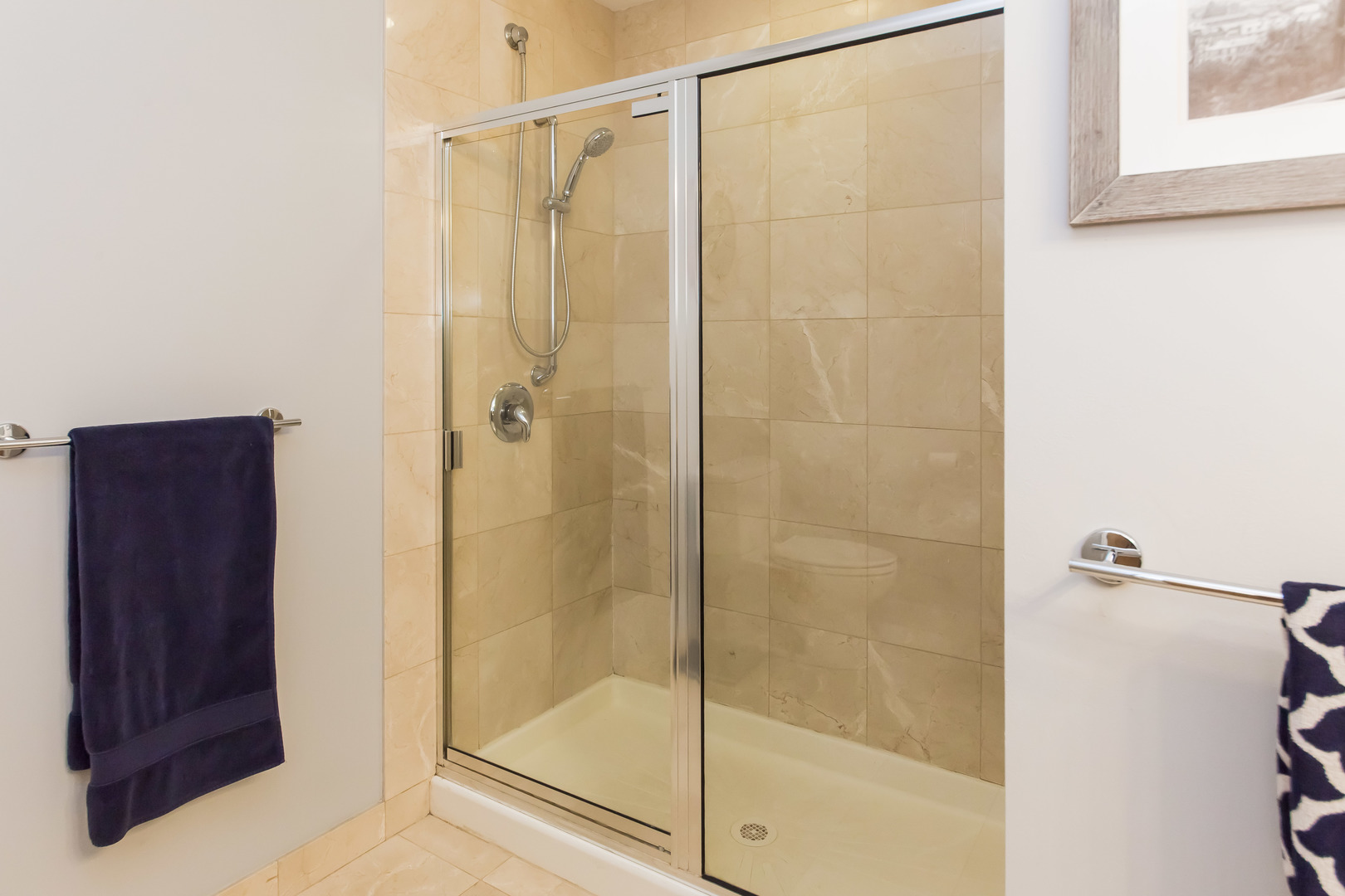 1201 West Adams Street, Unit 705 Chicago, IL 60607 - Photo 19 of 30 a bathroom with a shower