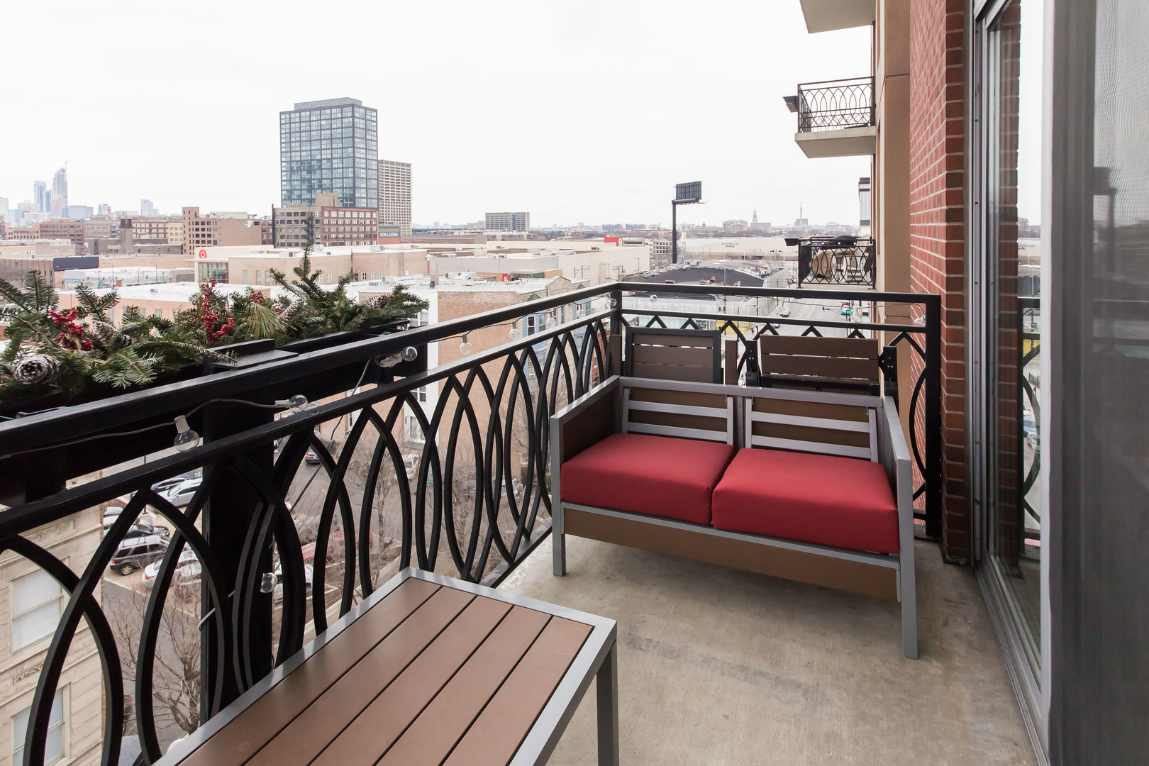 1201 West Adams Street, Unit 705 Chicago, IL 60607 - Photo 25 of 30 a view of a balcony with chairs
