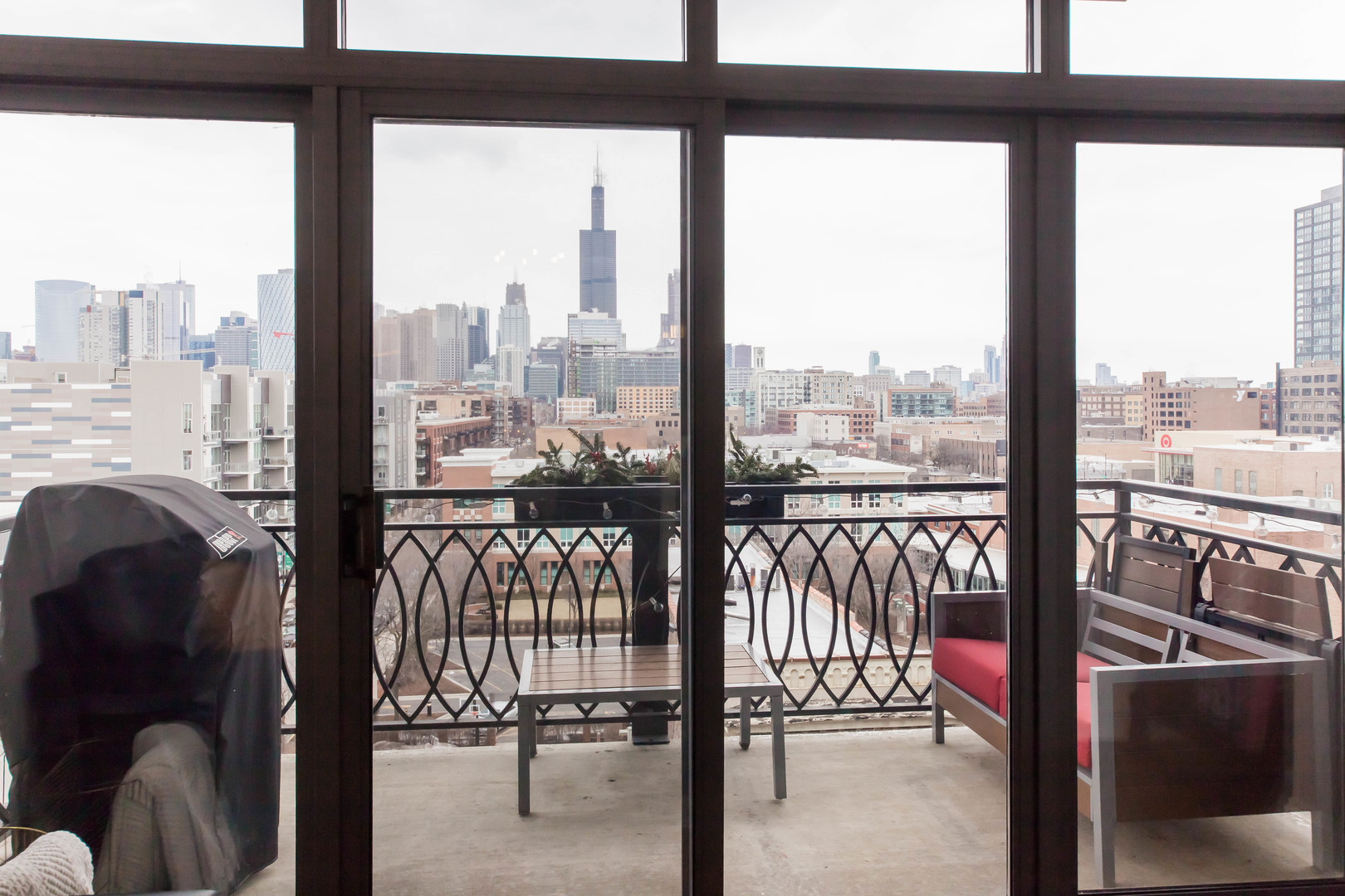 1201 West Adams Street, Unit 705 Chicago, IL 60607 - Photo 6 of 30 a view of a city from a balcony