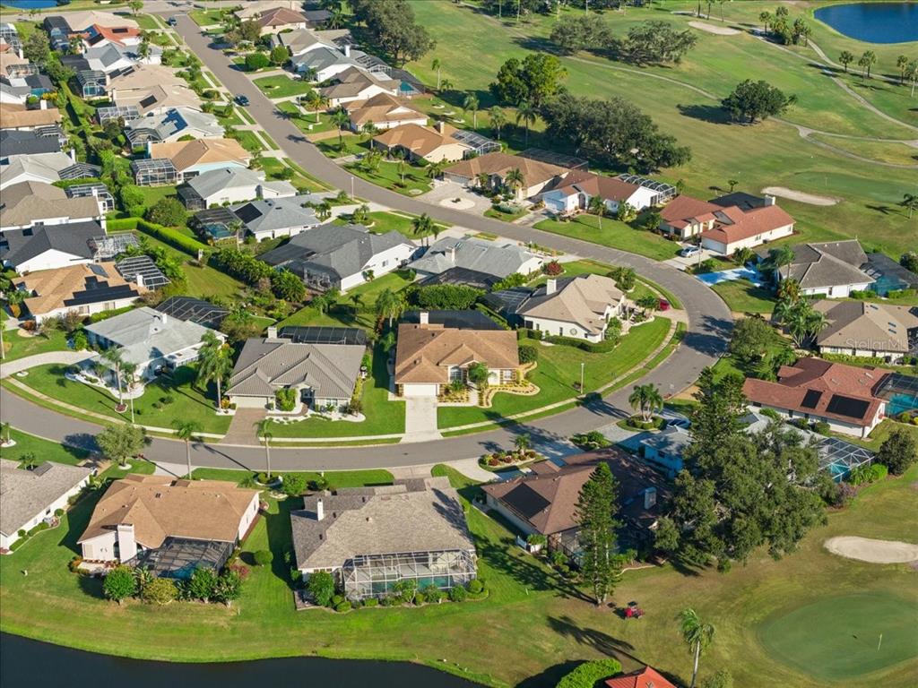 4321 Presidential Ave Circle East Bradenton, FL 34203 - Photo 41 of 49 an aerial view of a house with a garden