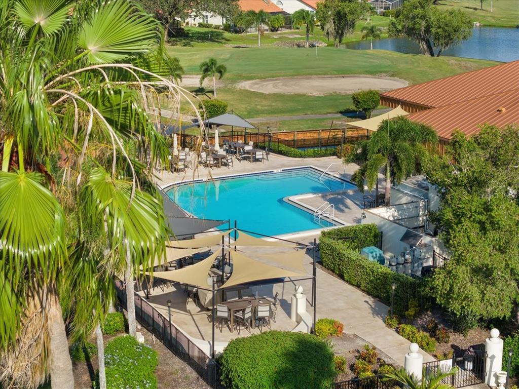 4321 Presidential Ave Circle East Bradenton, FL 34203 - Photo 47 of 49 an aerial view of a house with outdoor space and trees all around