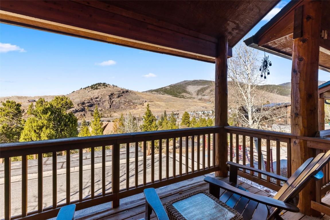 142 Lookout Ridge Drive Dillon, CO 80435 - Photo 20 of 39 Wooden deck featuring a mountain view