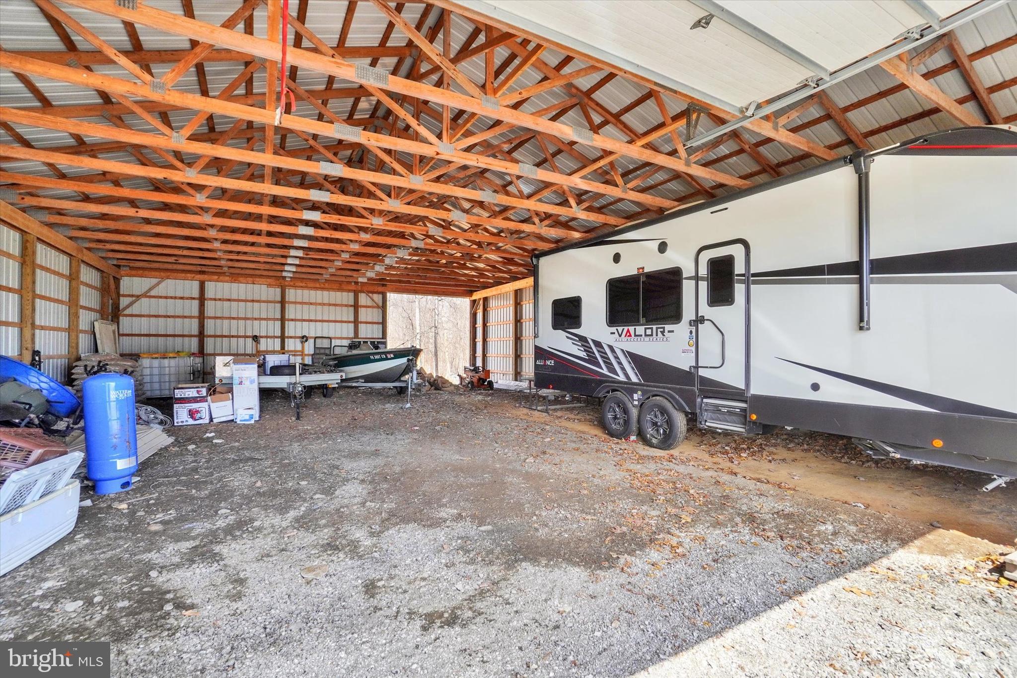 9185 High Rock Road New Park, PA 17352 - Photo 33 of 52 a view of a garage with storage