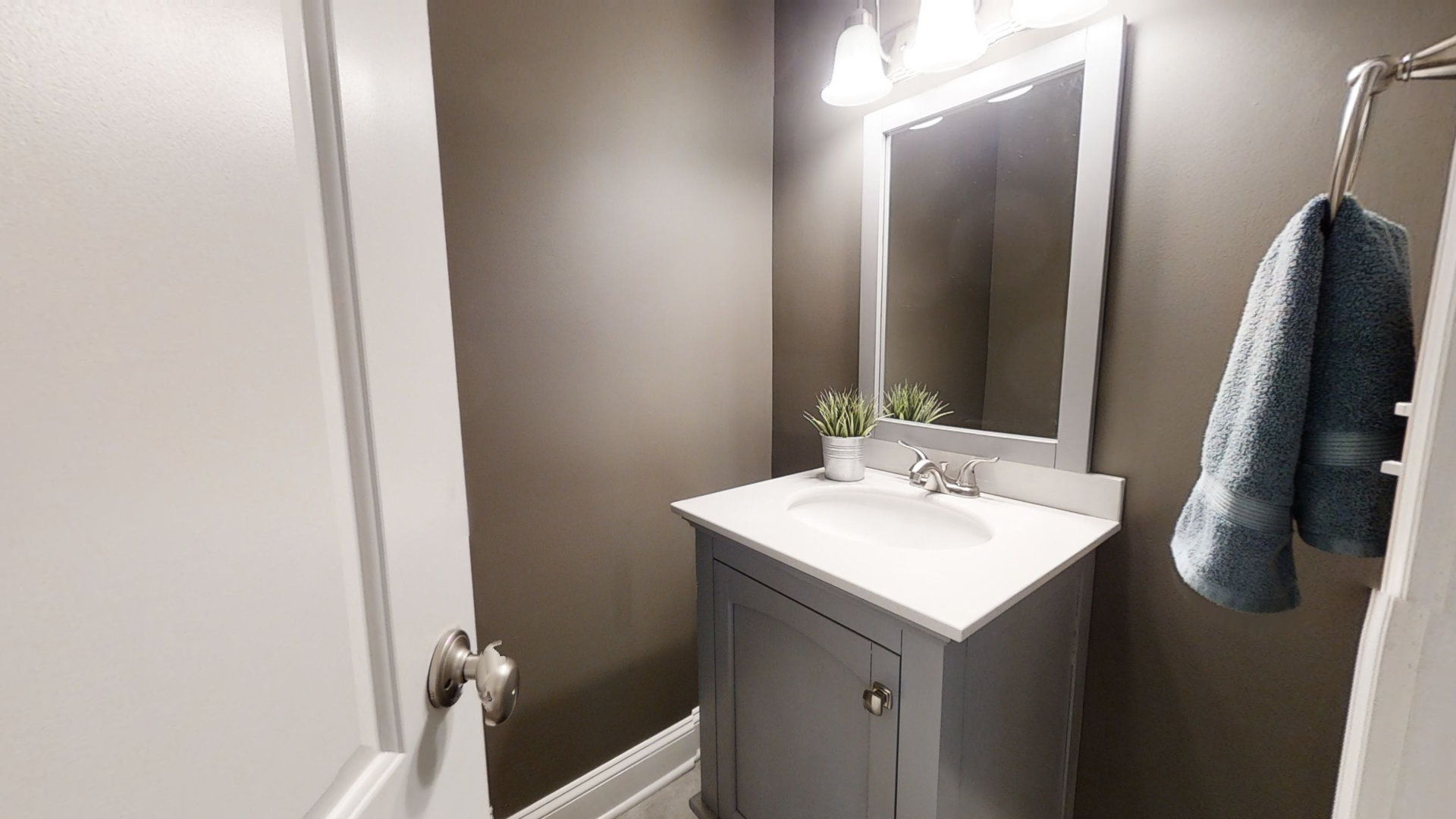 153 Queenswood Road Bolingbrook, IL 60440 - Photo 17 of 17 a bathroom with a sink and a mirror