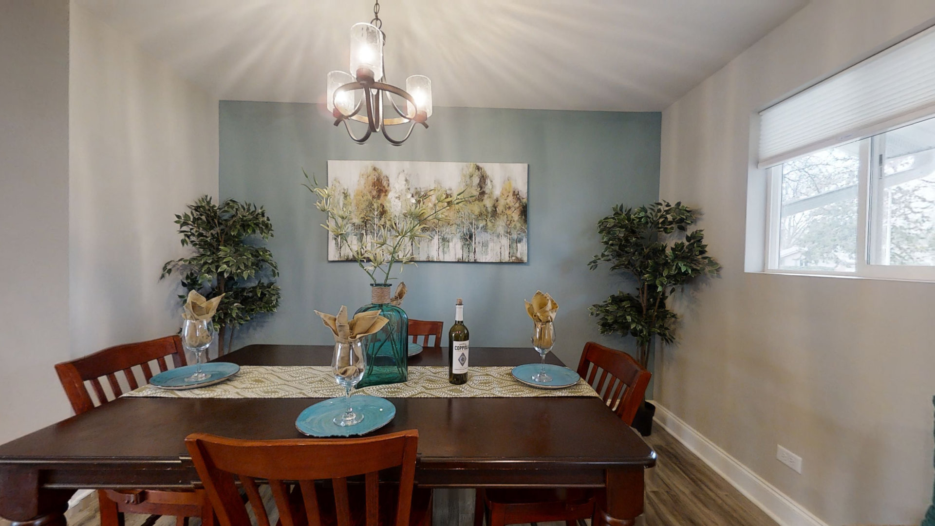 153 Queenswood Road Bolingbrook, IL 60440 - Photo 9 of 17 a view of a dining room with furniture window and wooden floor