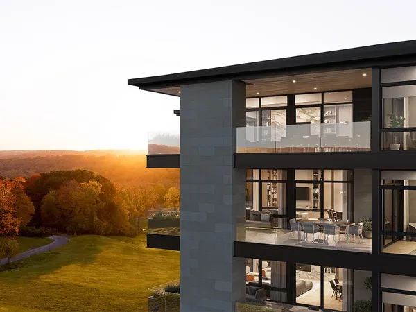 a view of a house with a ocean view
