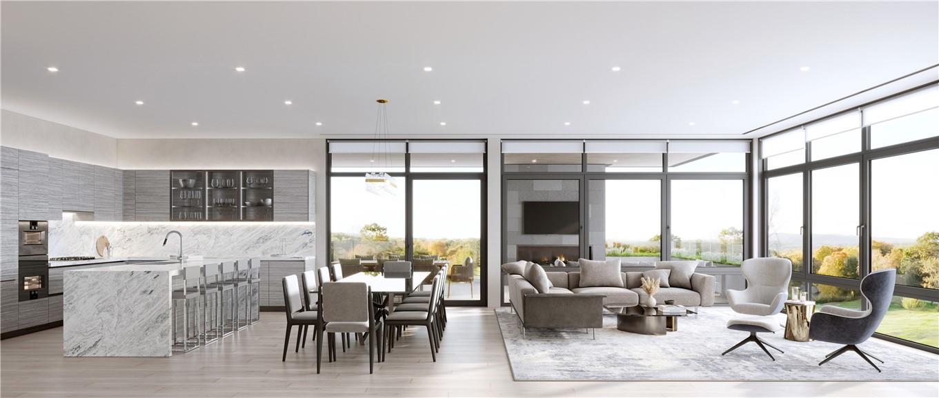 570 Bedford Road, Unit 5PHD Armonk, NY 10504 - Photo 5 of 34 a living room with furniture and large windows