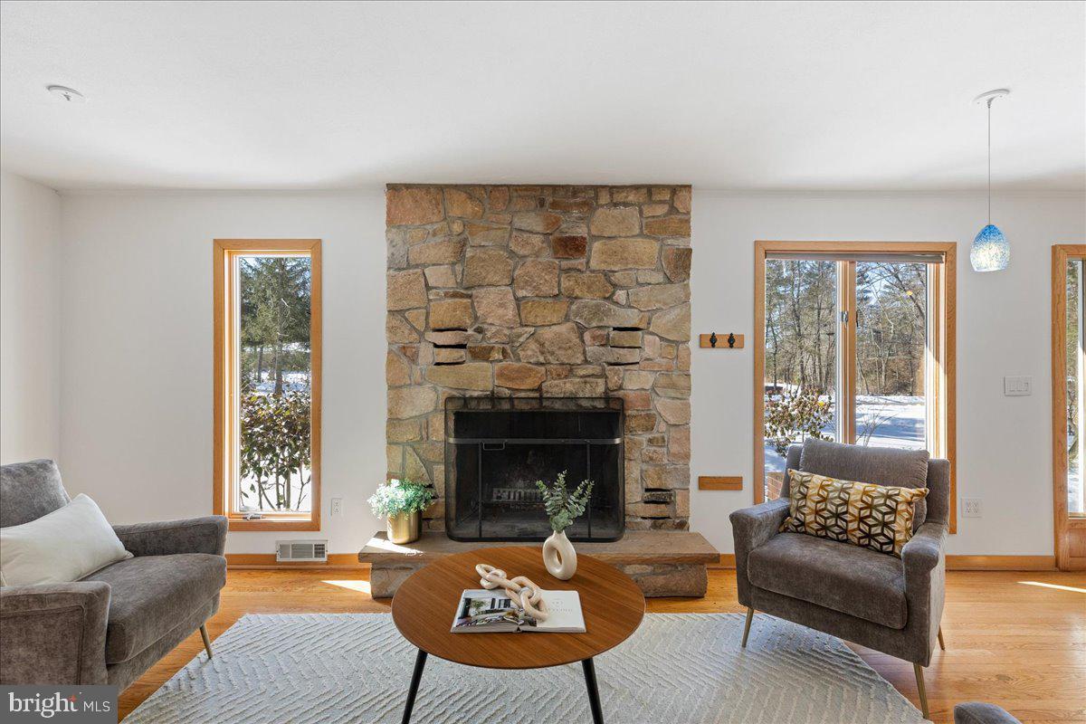 165 Heather Lane Princeton, NJ 08540 - Photo 5 of 28 a living room with furniture and a fireplace