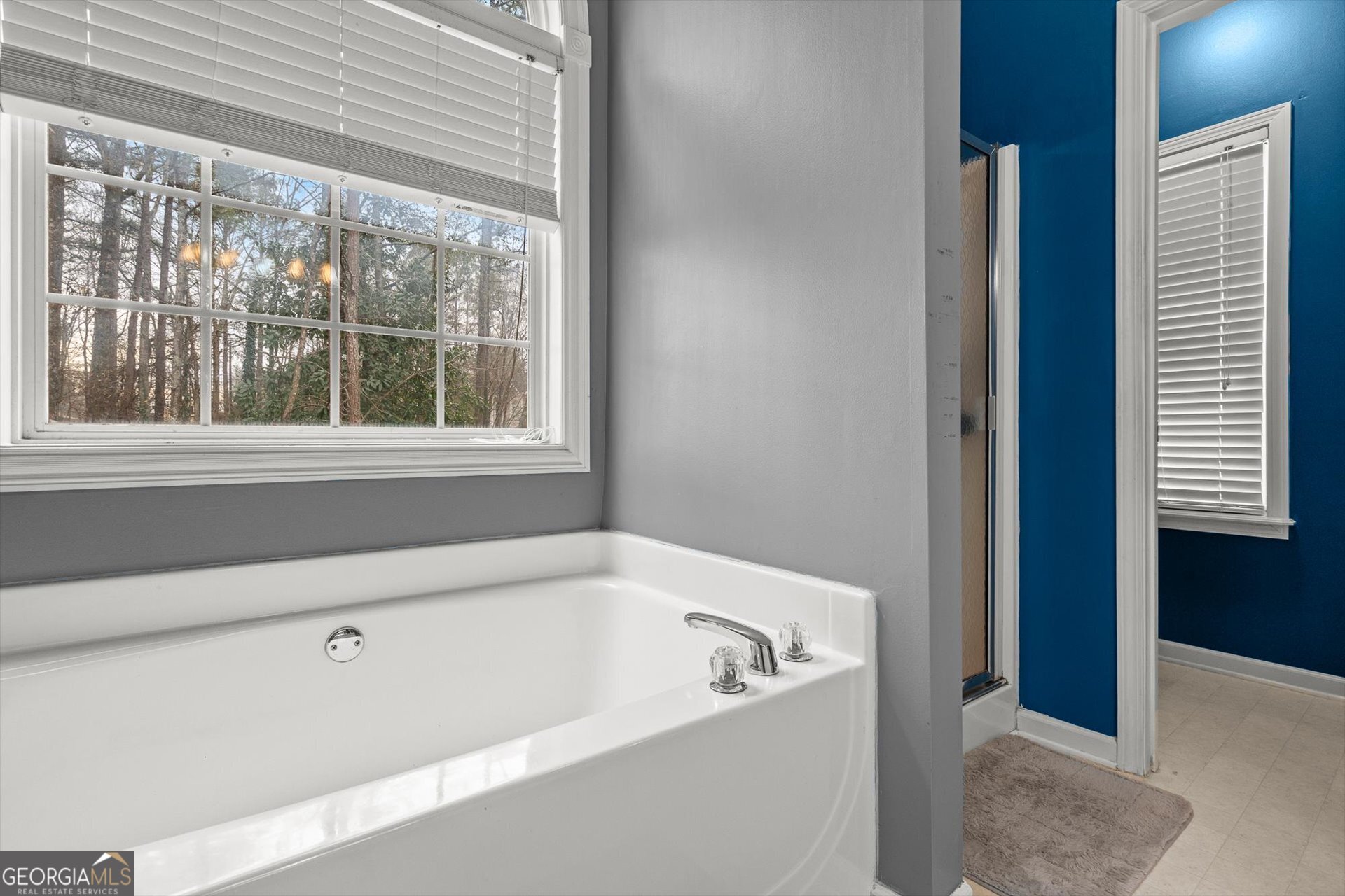 238 James Allen Place Temple, GA 30179 - Photo 22 of 42 a bathroom with bathtub next to a window
