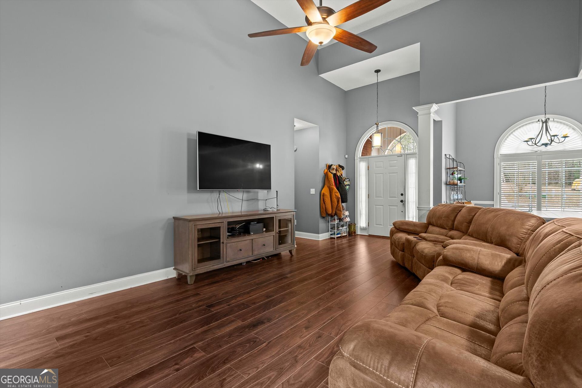 238 James Allen Place Temple, GA 30179 - Photo 10 of 42 a living room with furniture and a flat screen tv
