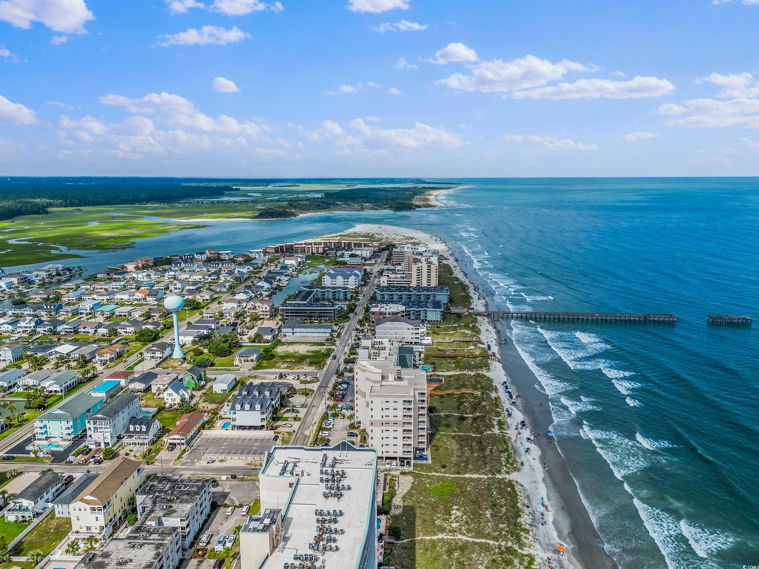 4675 Little River Neck Road North Myrtle Beach, SC 29582 - Photo 14 of 23 Birds eye view of property with a view of the beac