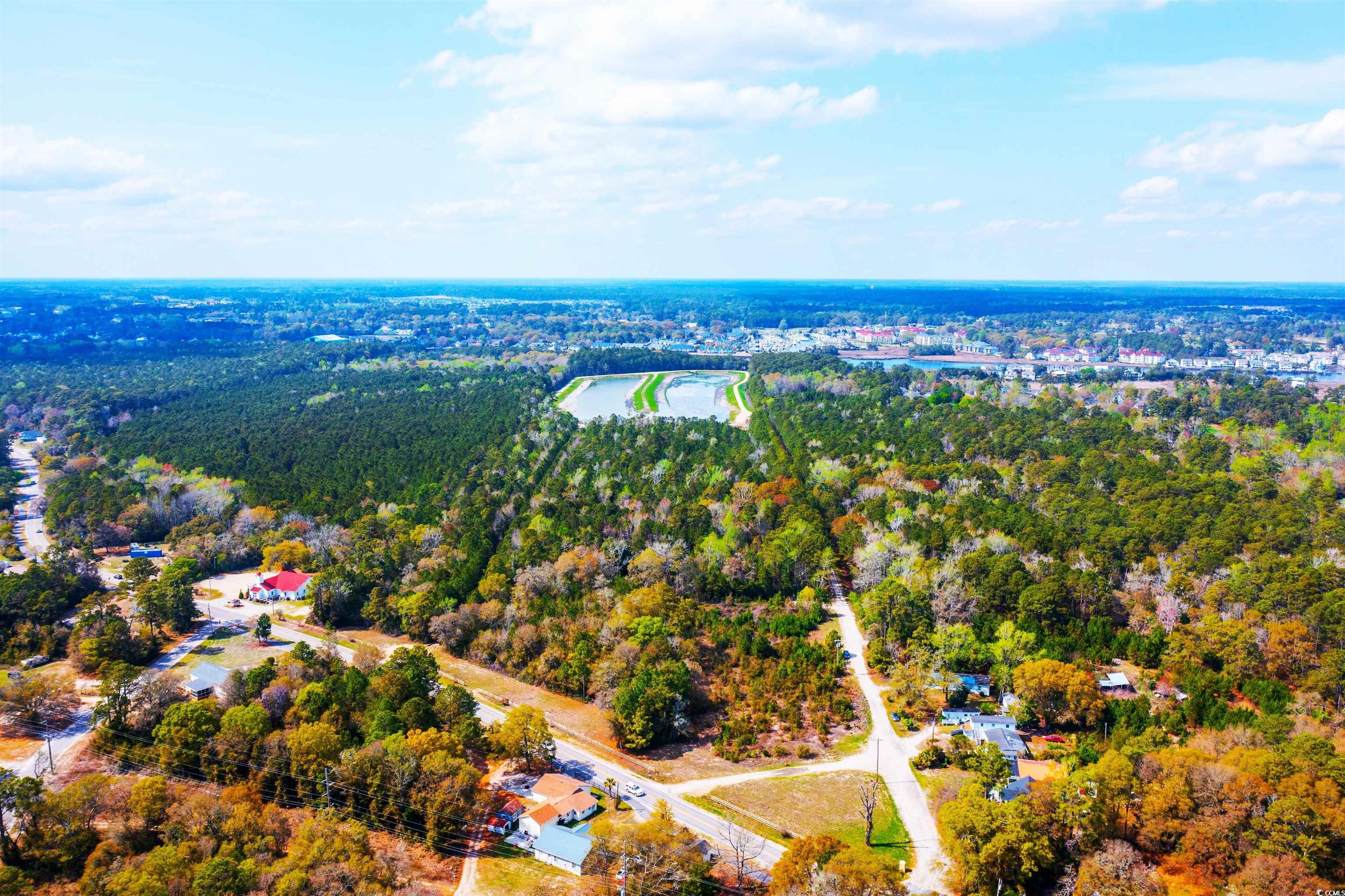 4675 Little River Neck Road North Myrtle Beach, SC 29582 - Photo 8 of 23 Drone / aerial view with a forest view