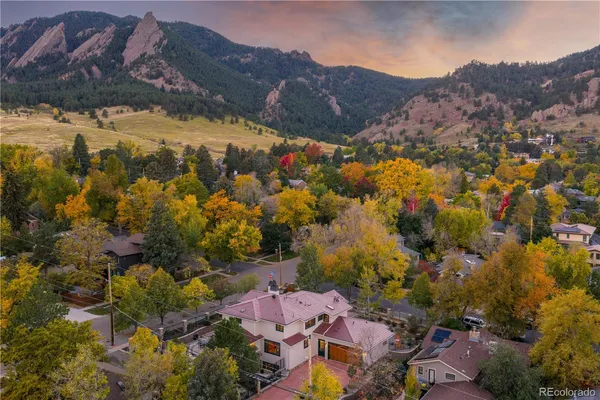 a view of a lot of trees and mountains