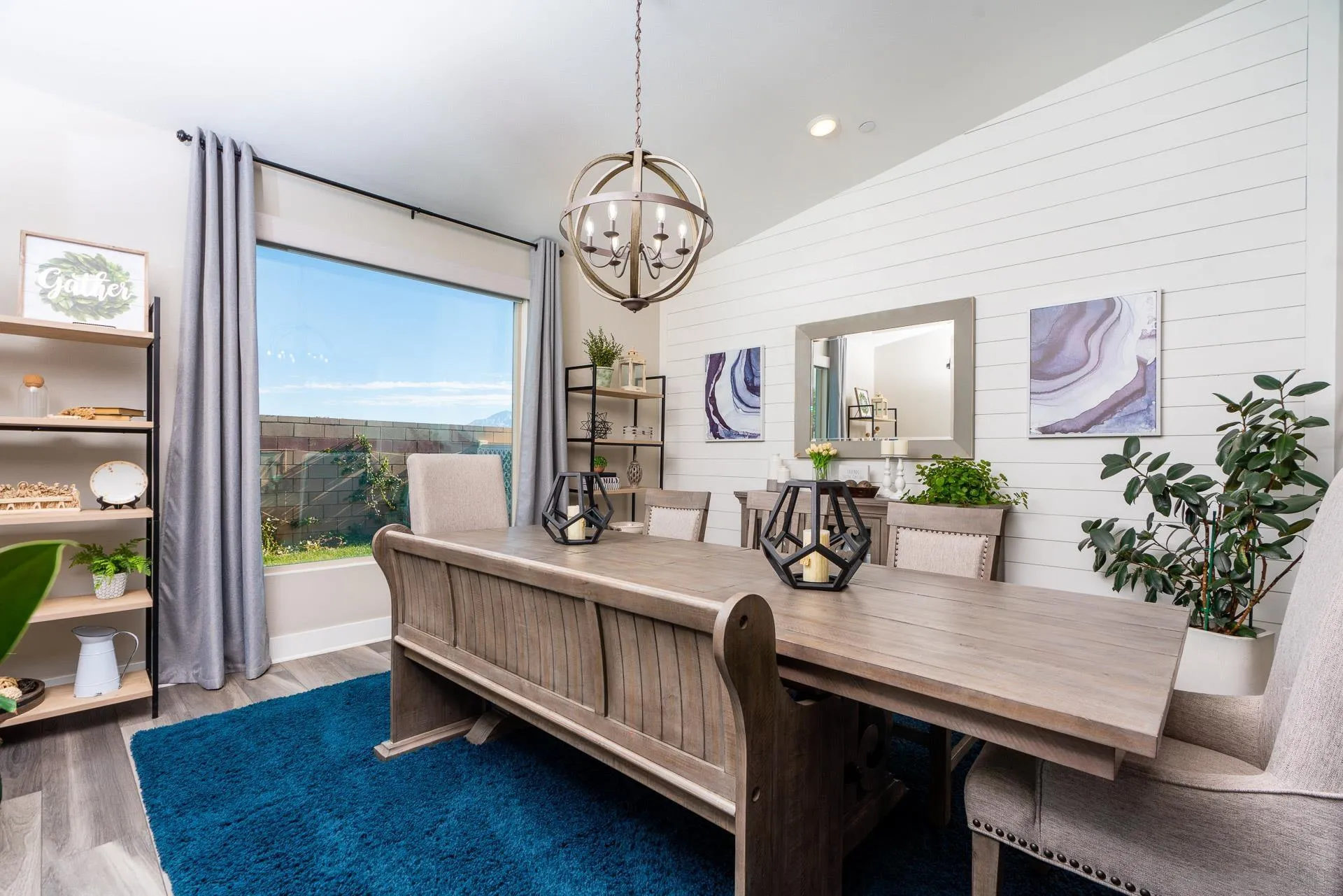 1712 Starlight Avenue Beaumont, CA 92223 - Photo 12 of 69 a view of a dining room with furniture window and wooden floor
