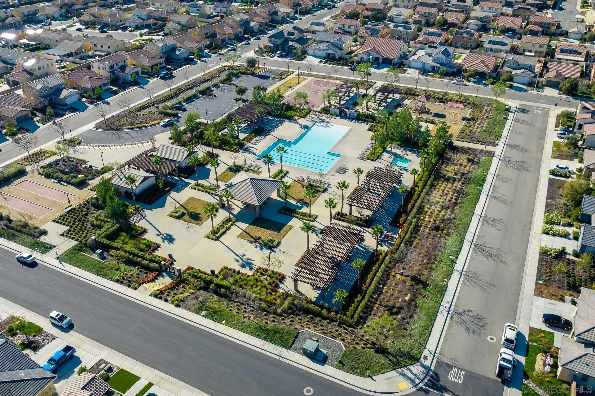 1712 Starlight Avenue Beaumont, CA 92223 - Photo 65 of 69 an aerial view of residential houses with outdoor space