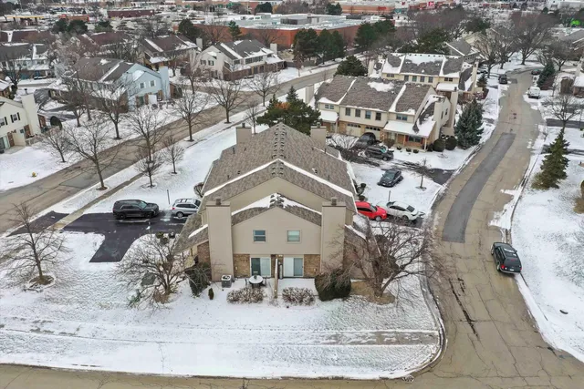 an aerial view of a city
