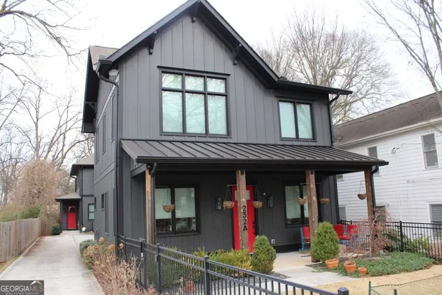 a front view of a house