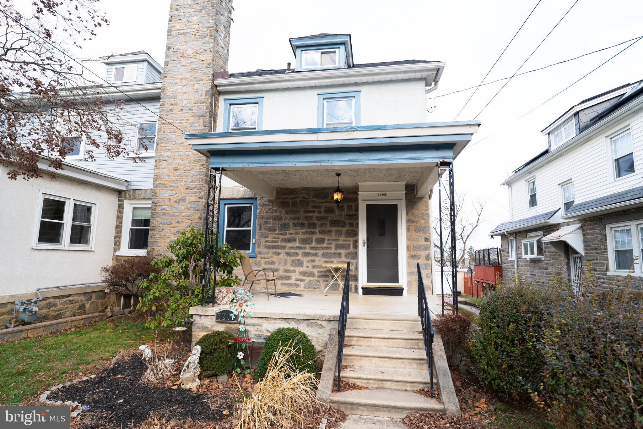 7209 Hazel Avenue Upper Darby, PA 19082 - Photo 3 of 35 a front view of a house with garden
