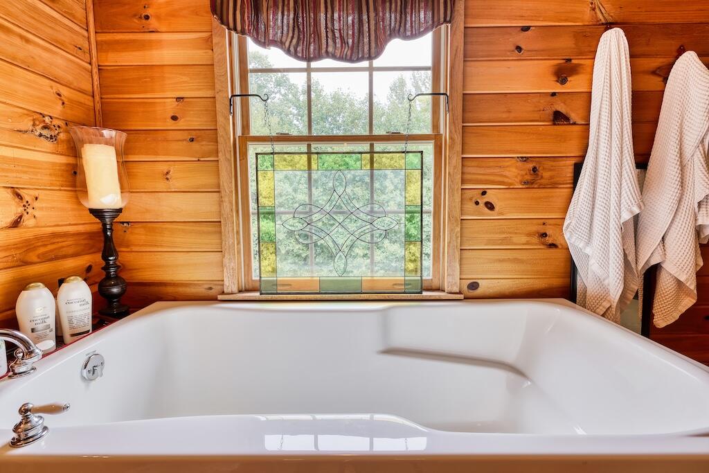 1705 Barberry Road Southeast Floyd, VA 24091 - Photo 17 of 66 a bathroom with a bathtub and a window