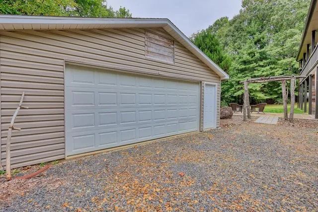 a view of a golf course with a lake