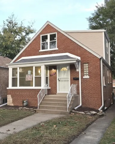 a front view of a house