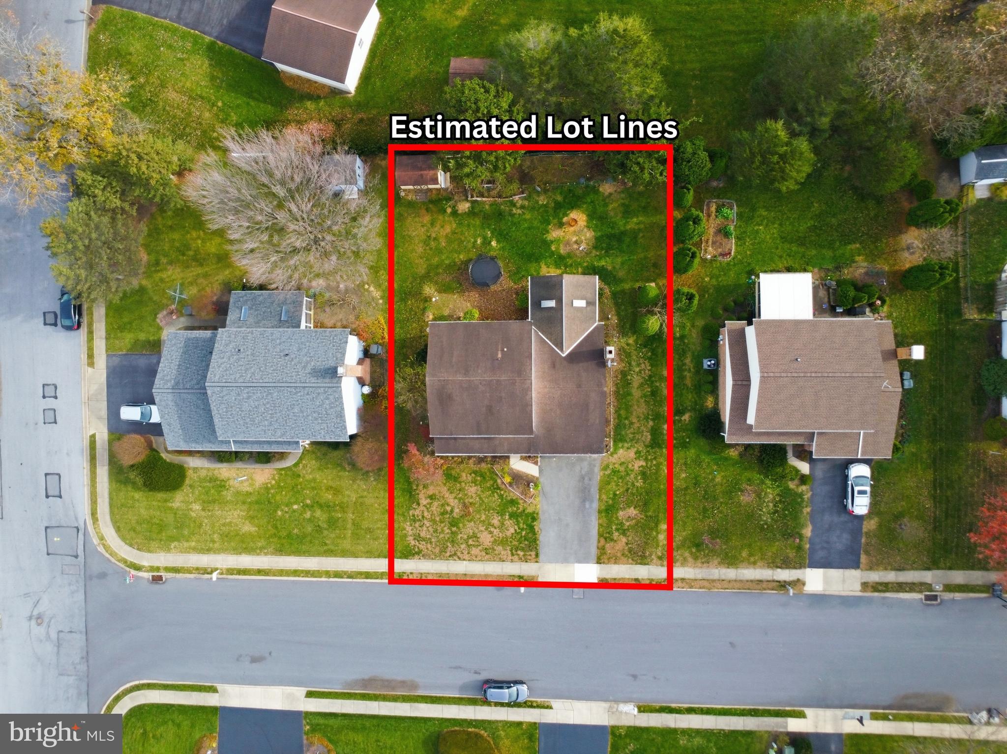 647 Candlewyck Road Lancaster, PA 17601 - Photo 44 of 59 an aerial view of a house with a garden and signage