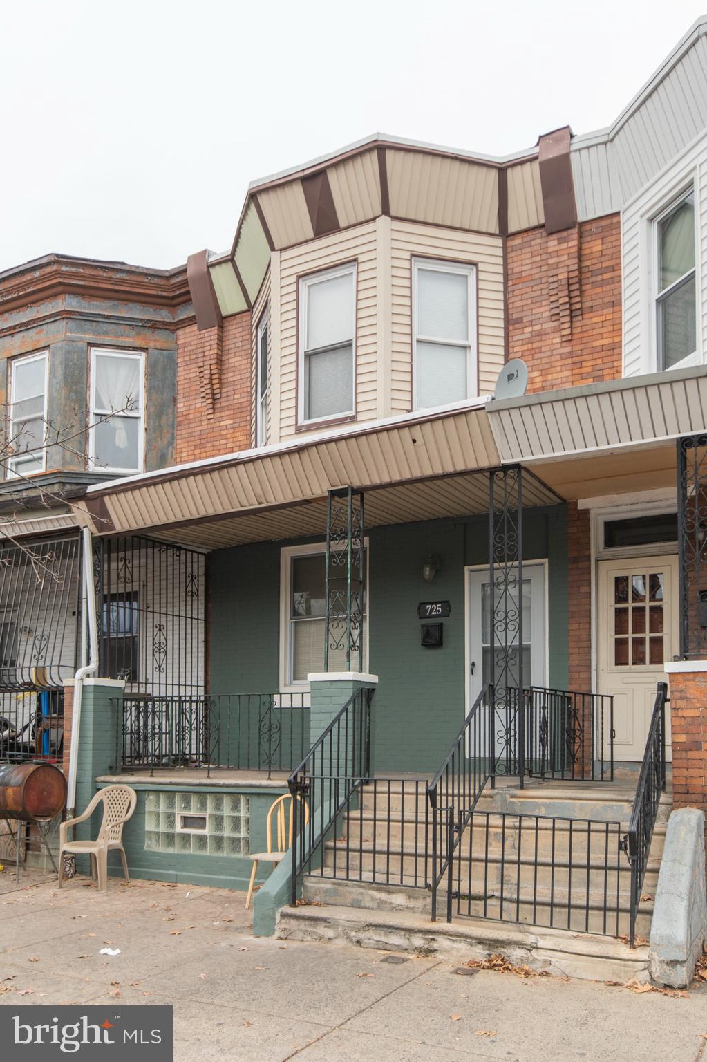 a front view of a house