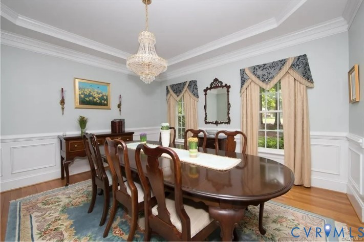 1638 Fallen Timber Trail Powhatan, VA 23139 - Photo 11 of 48 a view of a dining room with furniture