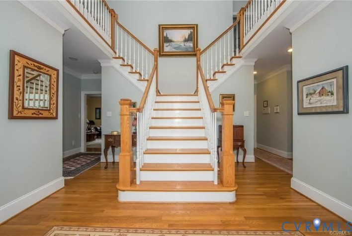 1638 Fallen Timber Trail Powhatan, VA 23139 - Photo 6 of 48 a view of entryway and hall with wooden floor