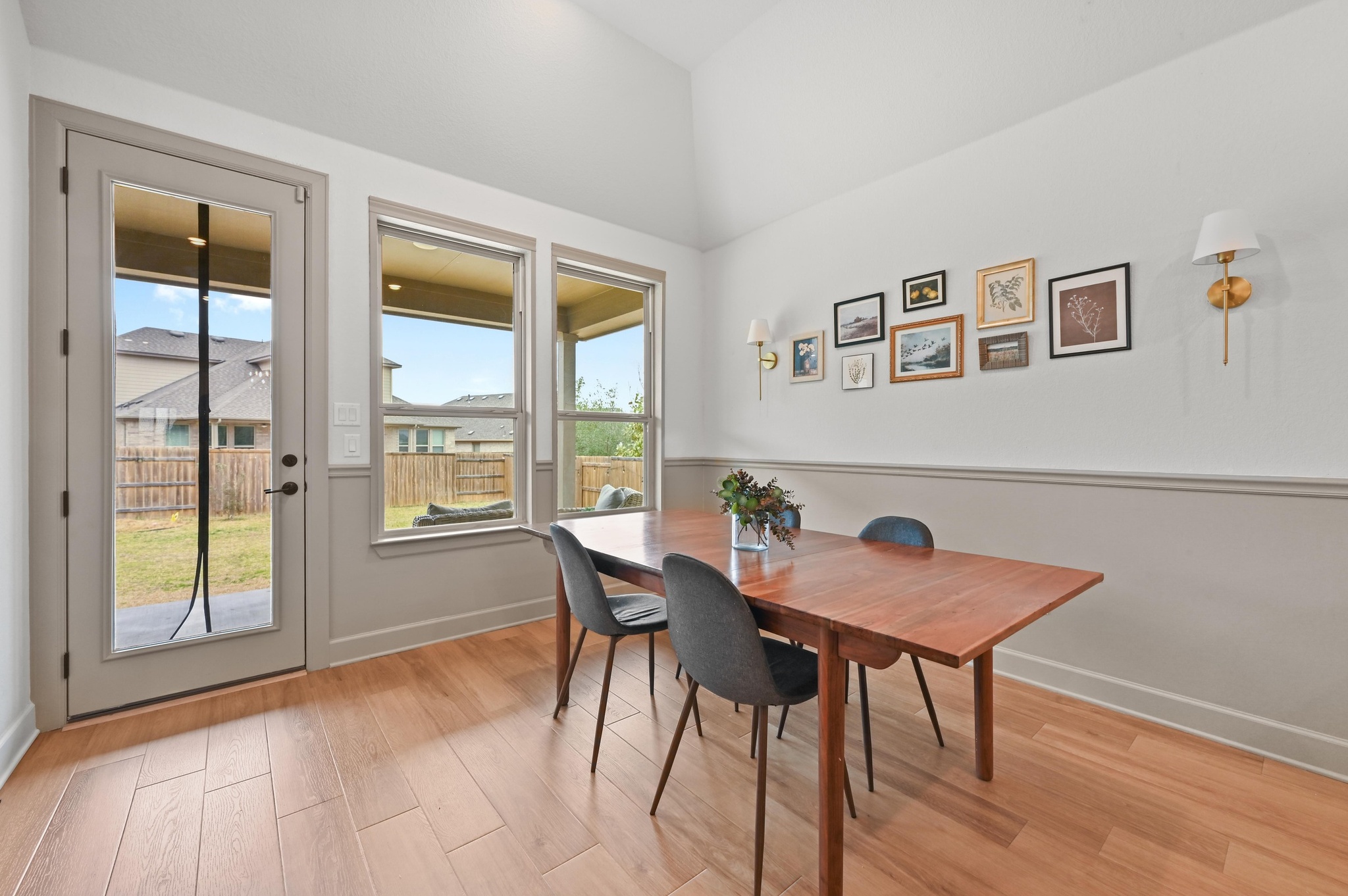 308 Allegheny Way Kyle, TX 78640 - Photo 14 of 40 Dining area featuring light wood-style floors and plenty of natural light