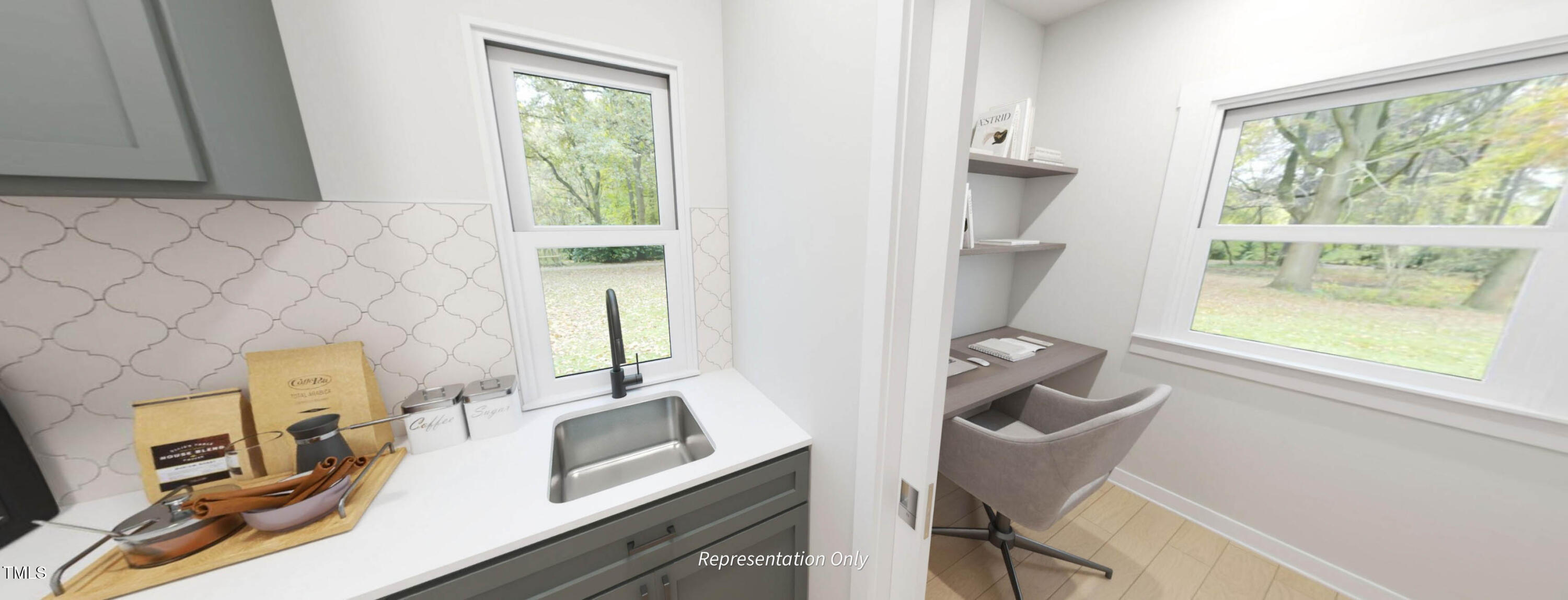 8733 Maxine Street Willow Spring, NC 27592 - Photo 8 of 34 a room with a chair and a window