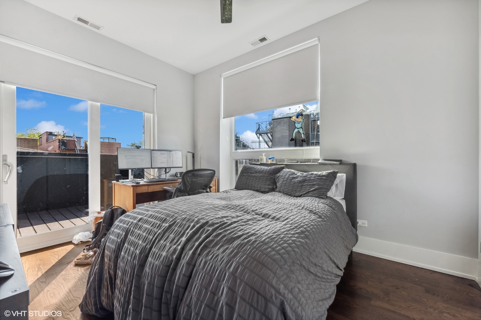 3719 North Seminary Avenue Chicago, IL 60613 - Photo 13 of 26 a bedroom with a bed and a television