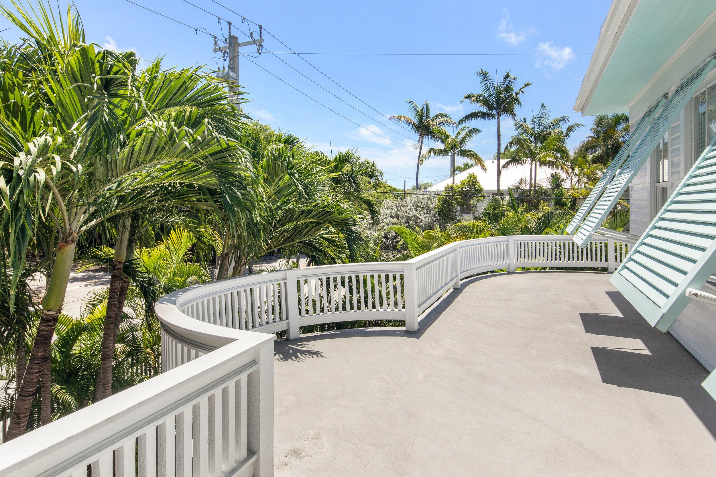 1420 White Street Key West, FL 33040 - Photo 27 of 48 a view of balcony with small garden