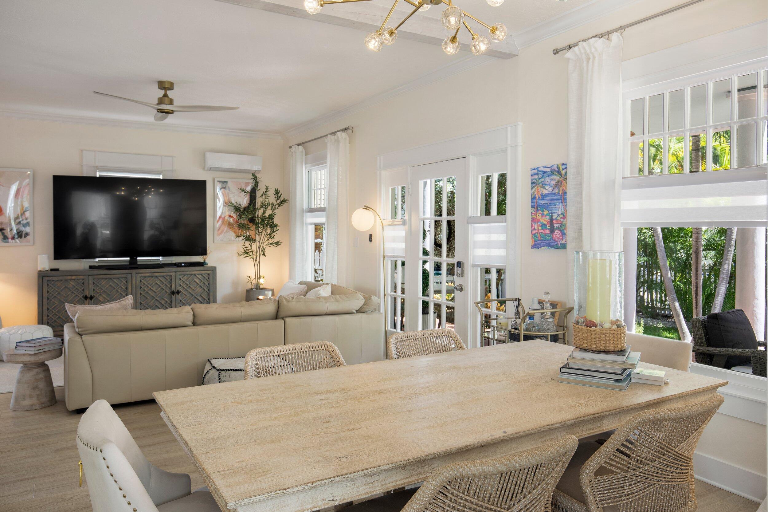 1420 White Street Key West, FL 33040 - Photo 9 of 48 a living room with furniture and a flat screen tv